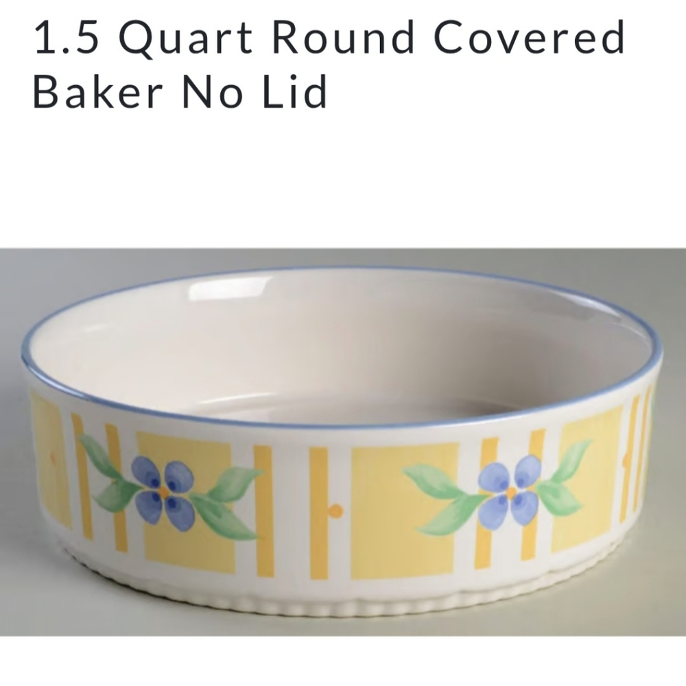 Pfaltzgraff Summer Breeze 1.5 Qt Round Baker